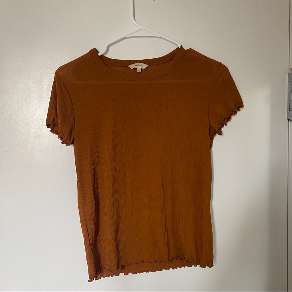 Madewell Sheer Summer Baby Tee Size S